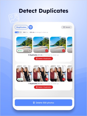 Cleanvibe: Smart Photo Cleaner iPad screenshot