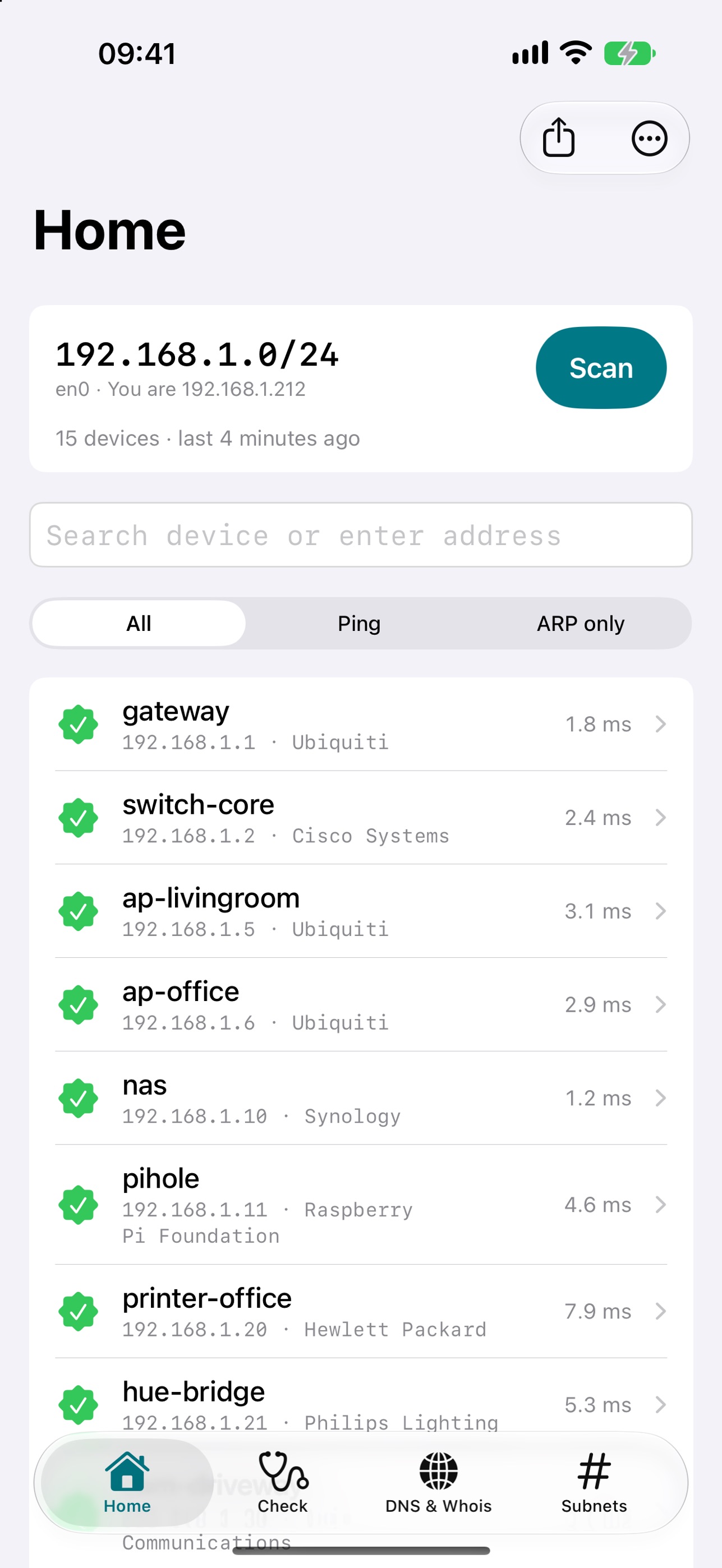 Screenshot 1 of Layer3 – Network Tools