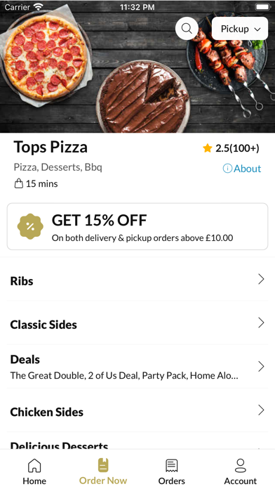 Tops Pizza Canterbury Screenshot