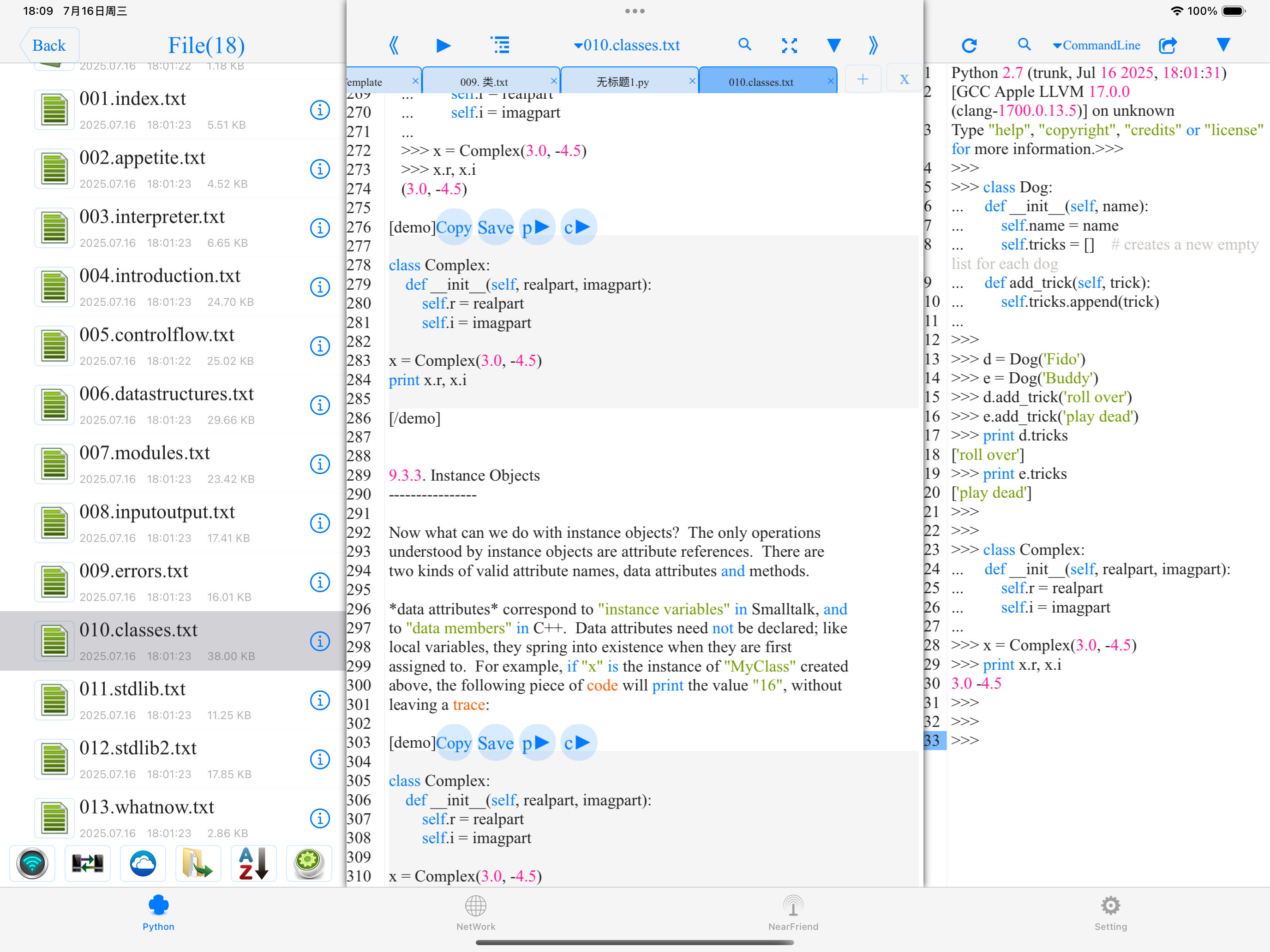 pythoni2.7-run python code