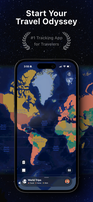 Odyz - Travel Tracker Screenshot 1 of 8