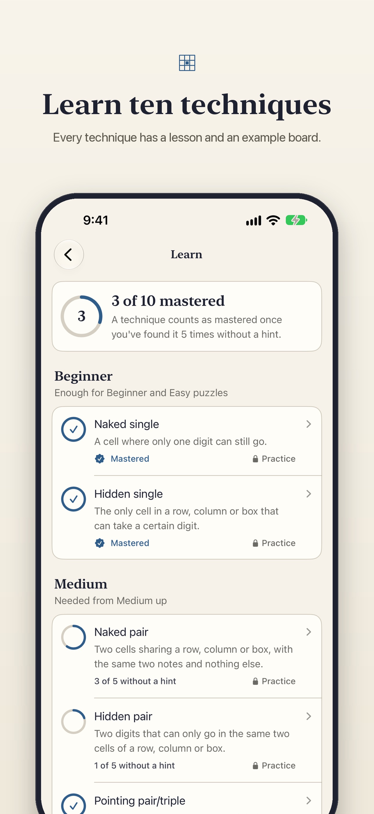 Screenshot 4 of Sudoku Sensei: Learn & Master