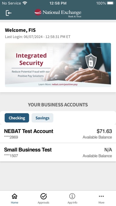 National Exchange Business Screenshot