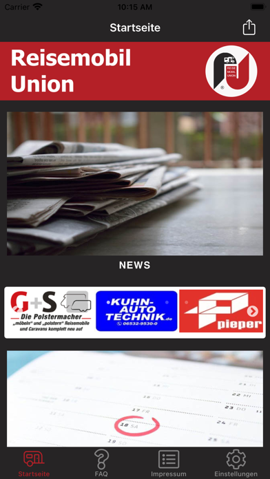 Reisemobil Union Screenshot