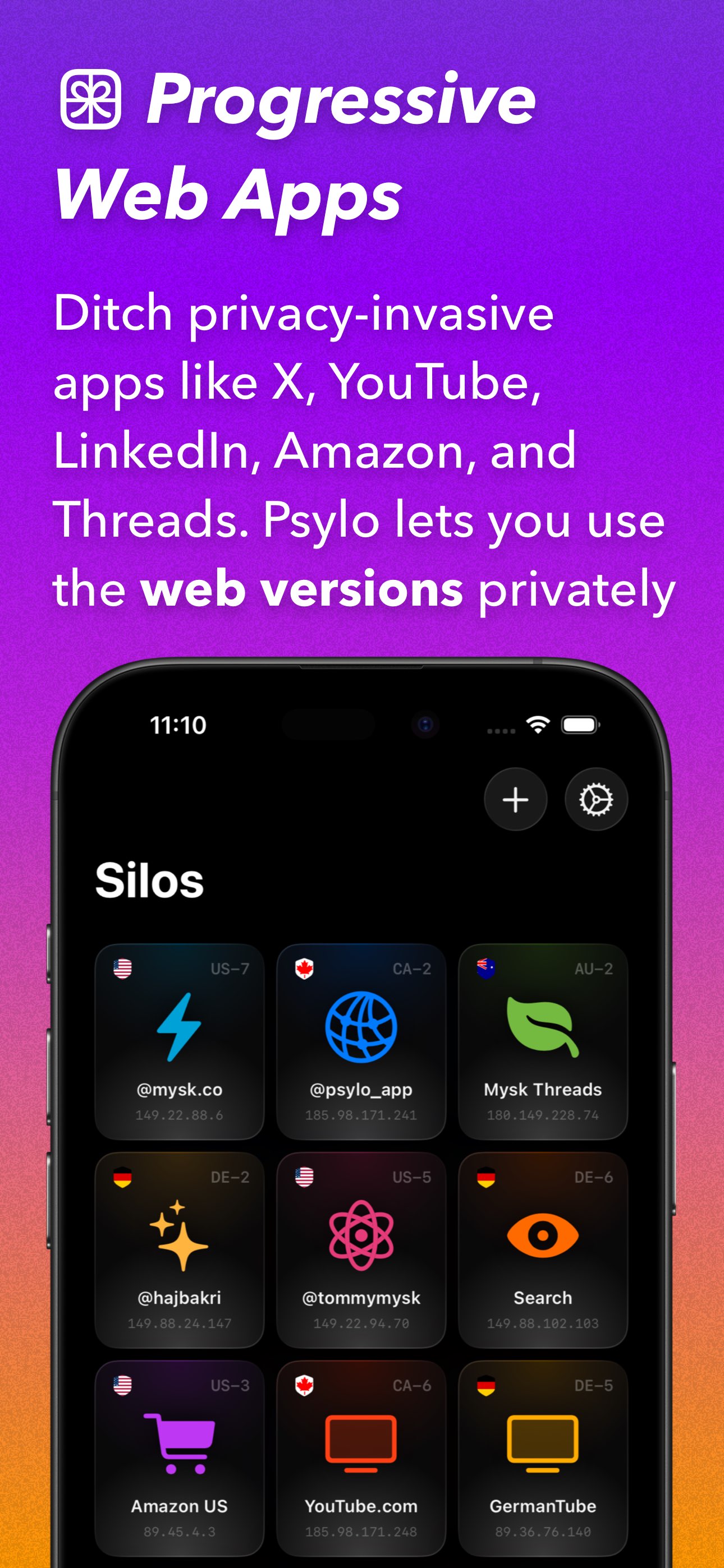 Psylo： Privacy Browser & Proxy 截图 7