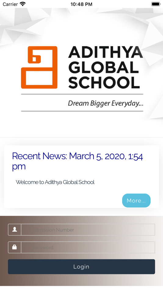 #2. Adithya Global School (iOS) Av: Nirals Information Technologies Private Limited