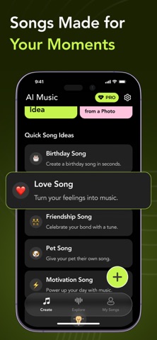 Music AI: Song Generator ! iPhone screenshot