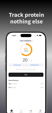 Protein Log - Daily Tracker Screenshot 1 of 3