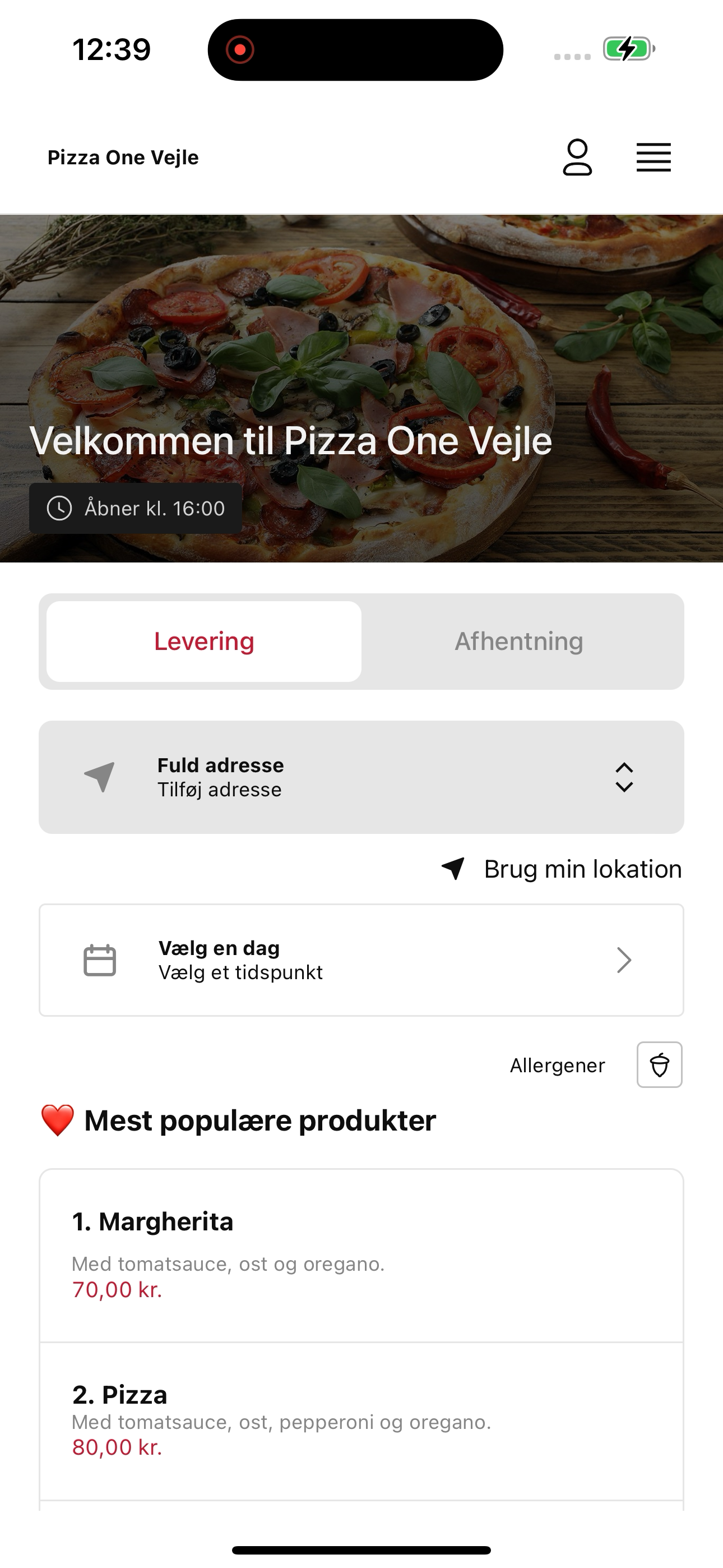 Pizza One Vejle screenshot 3