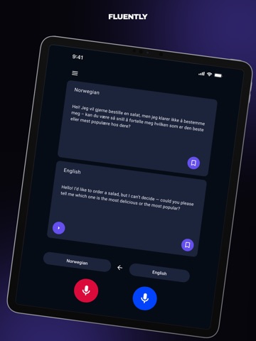FluentlyApp iPad screenshot