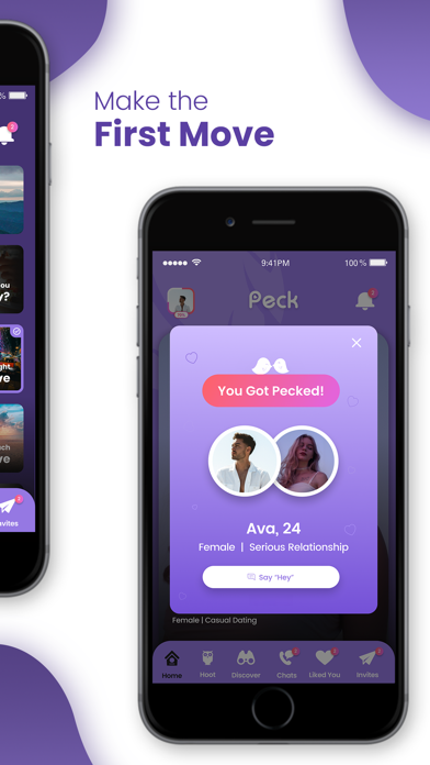 Peck Dating App: Match & Date iPhone screenshot