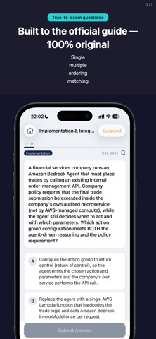 AIP-C01 Prep: GenAI Dev Pro Screenshot 3 of 6