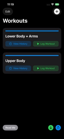GainLog: HIT Workout Tracker screenshot