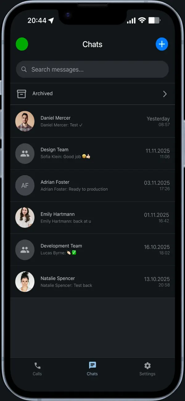 Screenshot #2 pour SQURE.IO Messenger