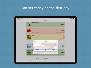 DaysKeeper iPad screenshot