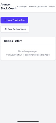 Aronson Stack Coach screenshot