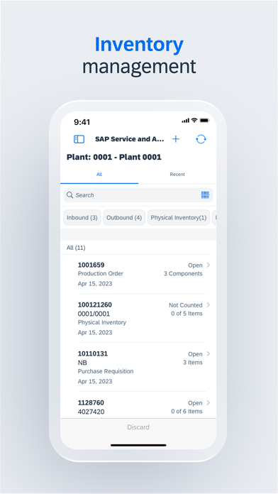 SAP Service and Asset Manager iPhone screenshot 5 - Business app