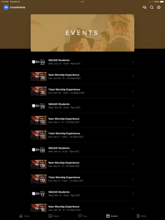 CrossPointe App iPad screenshot 4 - Lifestyle app