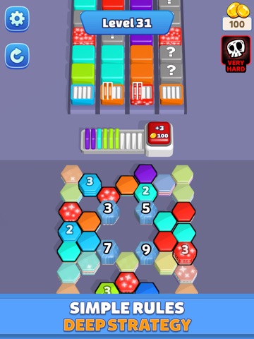 HexaBurst iPad screenshot
