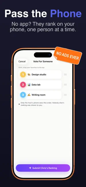 Ranked Choice: Group Vote screenshot 4
