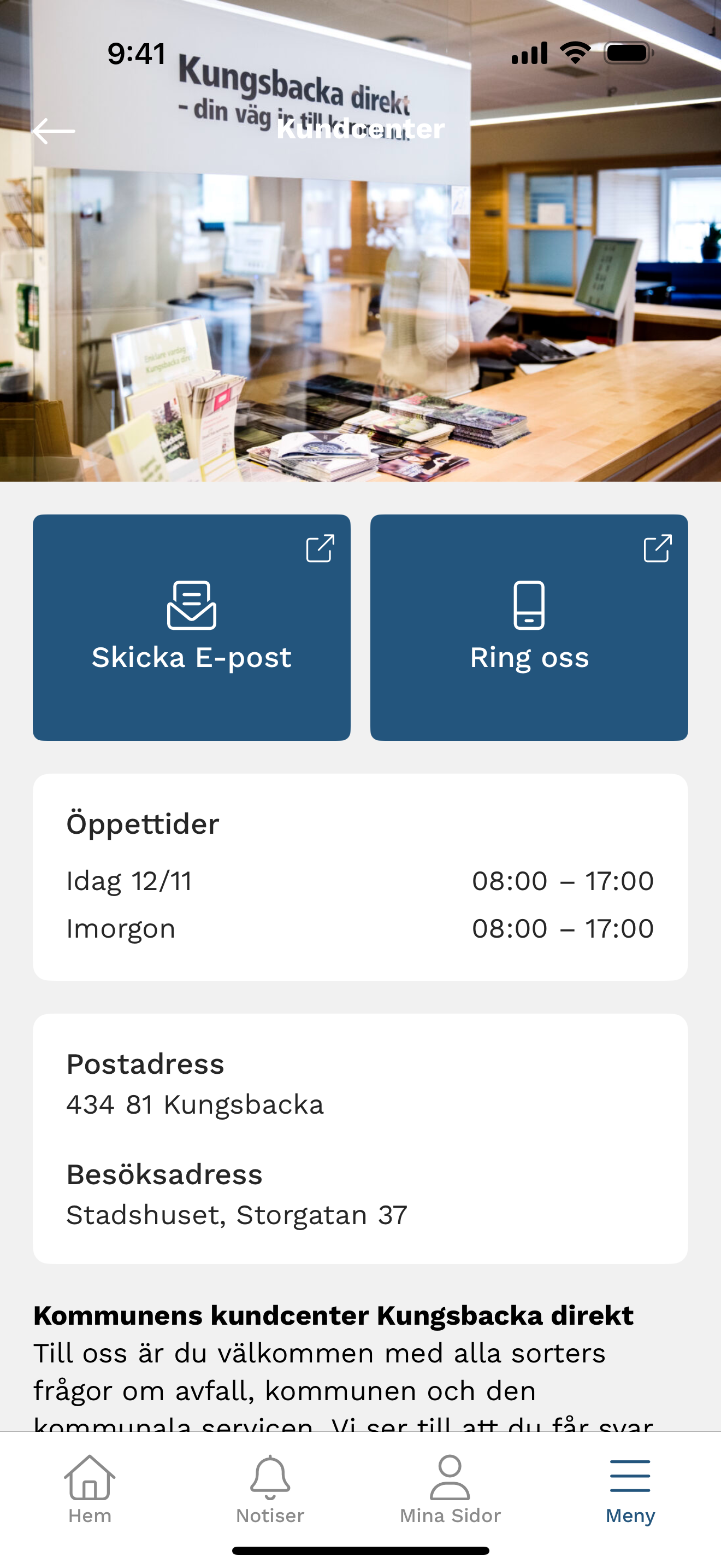 Kungsbacka Vatten & Avfallsapp