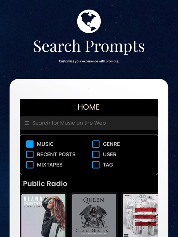 VNYL - Music & Play iPad screenshot 5 - Music app