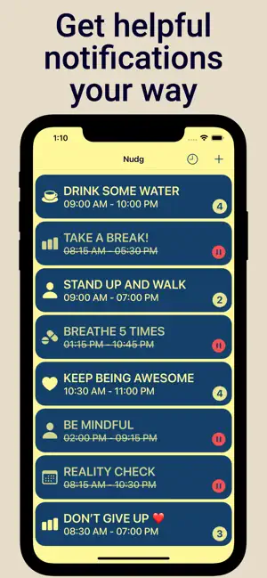Random Reminders - Nudg screenshot 2