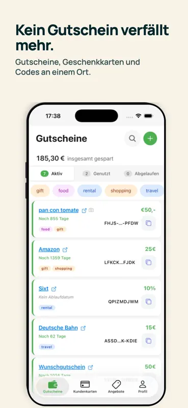 Gutscheinify - Gutschein App screenshot 1 of 6