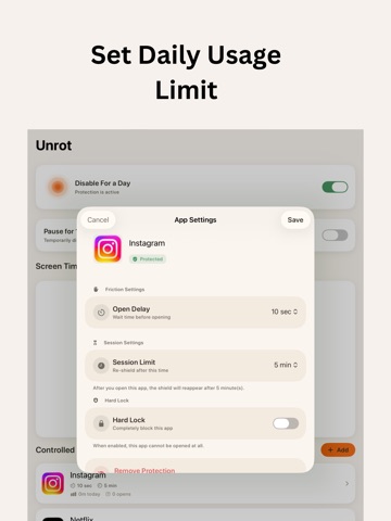 Untap: Limit Screen Time iPad screenshot