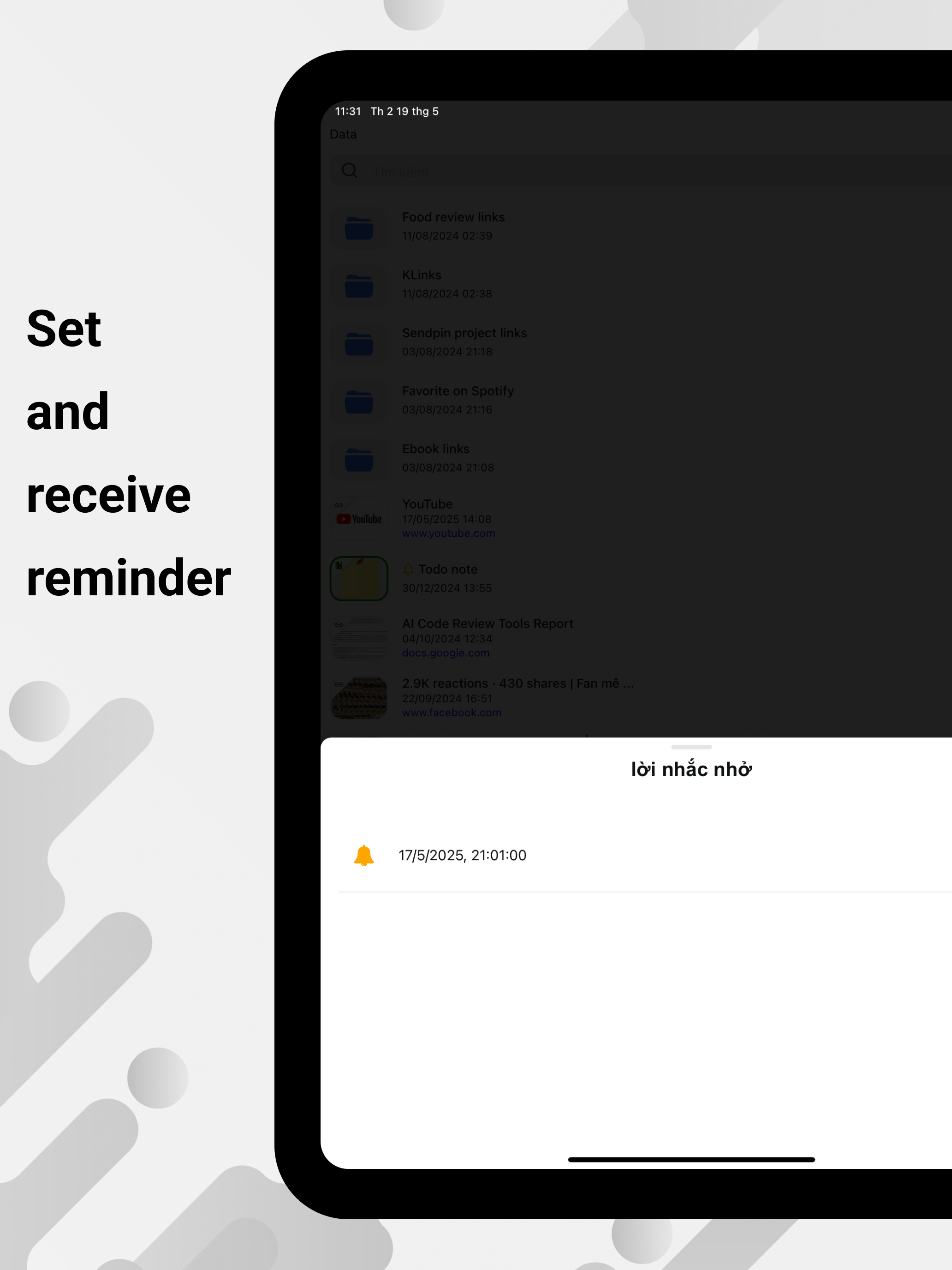 Klinks: File, AI Meeting, Note