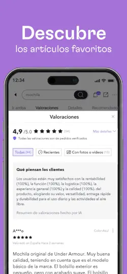 Captura de pantalla de Miravia: App De Compras Online en iPhone 5