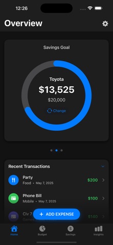 Tracket screenshot