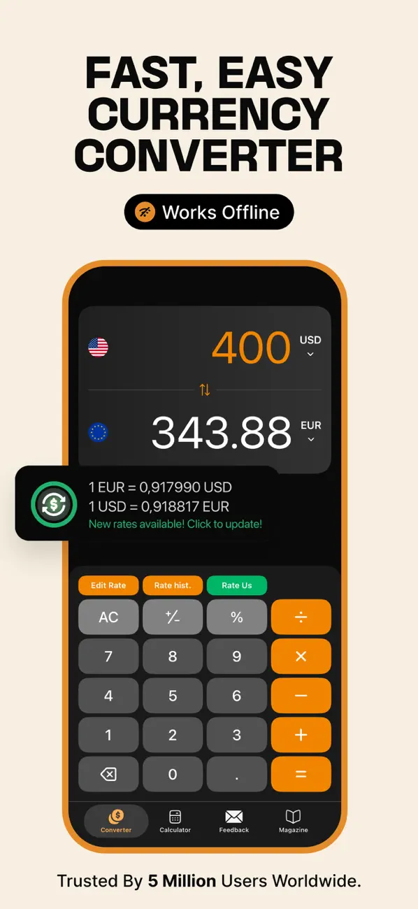 Screenshot #1 pour Currency Converter Plus