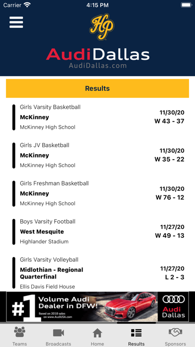 Highland Park Scots Athletics Screenshot