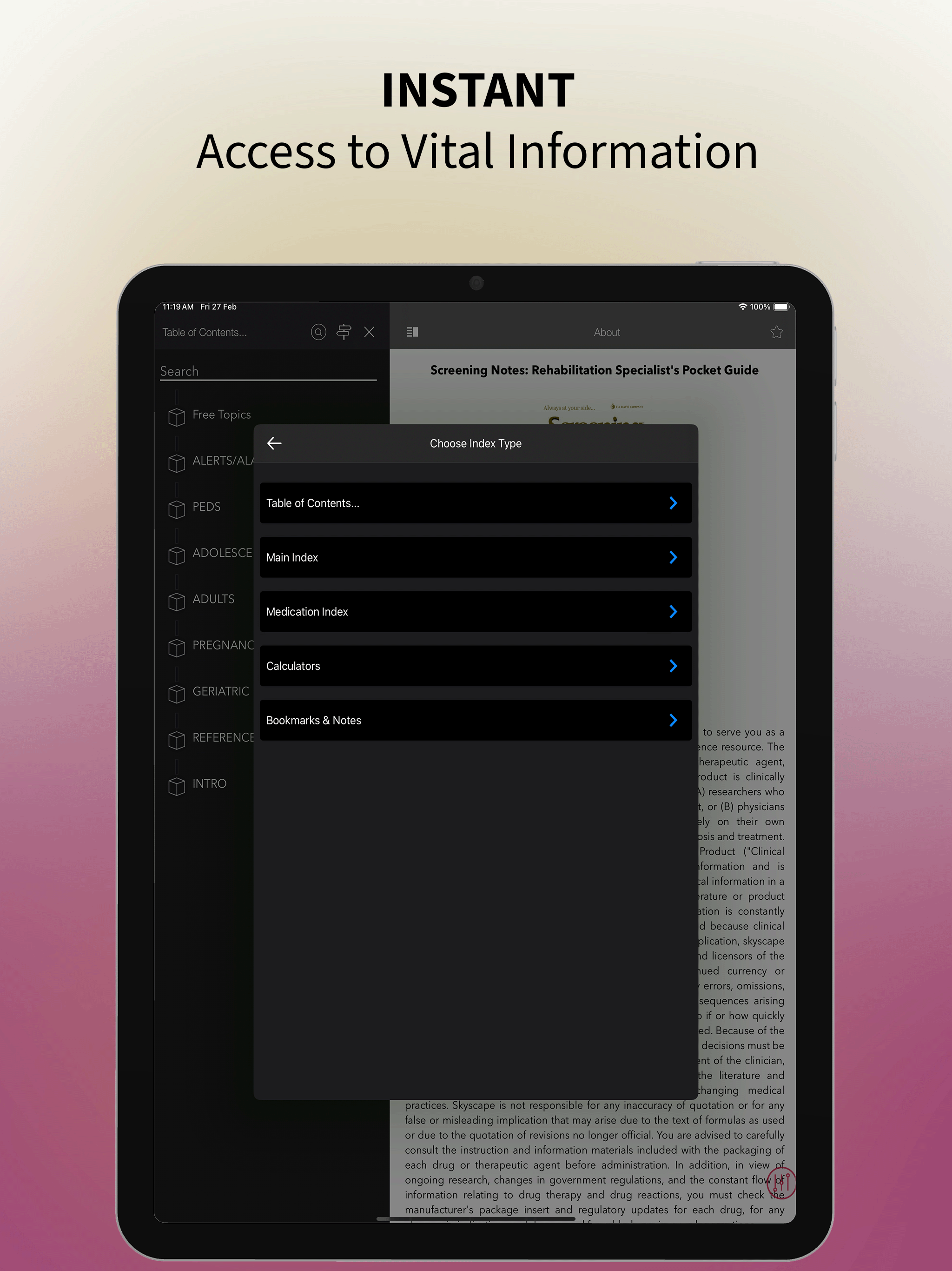 Screening Notes: Rehab screenshot 17
