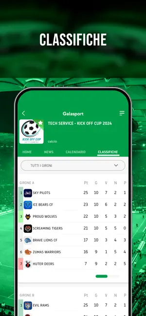 Galasport screenshot 4