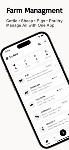 Livestock Manager-Farm Records iPhone screenshot