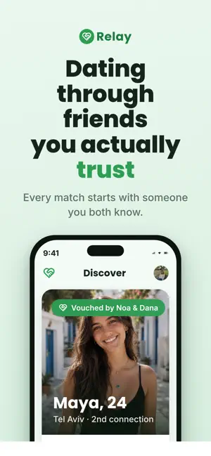 Relay - Date through friends screenshot 1