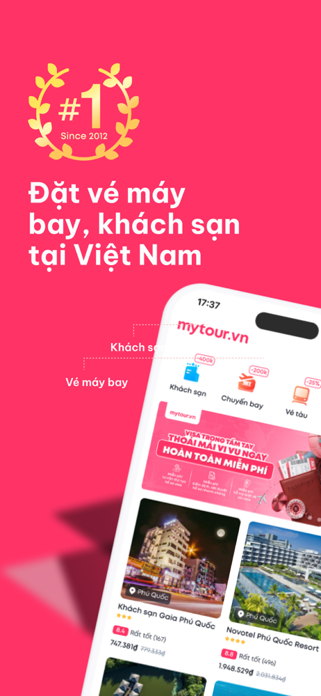 Mytour: Khách sạn, Chuyến bay screenshot 1