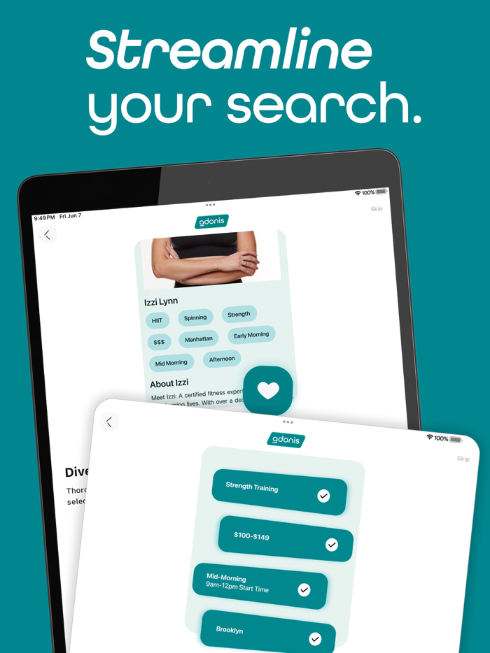 Adonis Find A Fit Pro Now