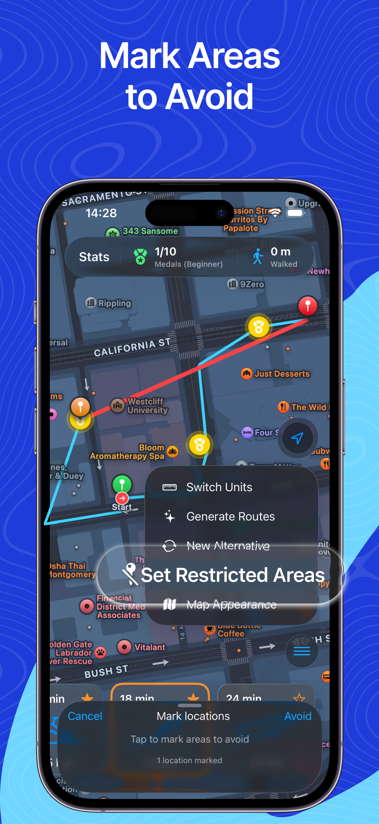 WalkMate Daily Route Generator screenshot 10