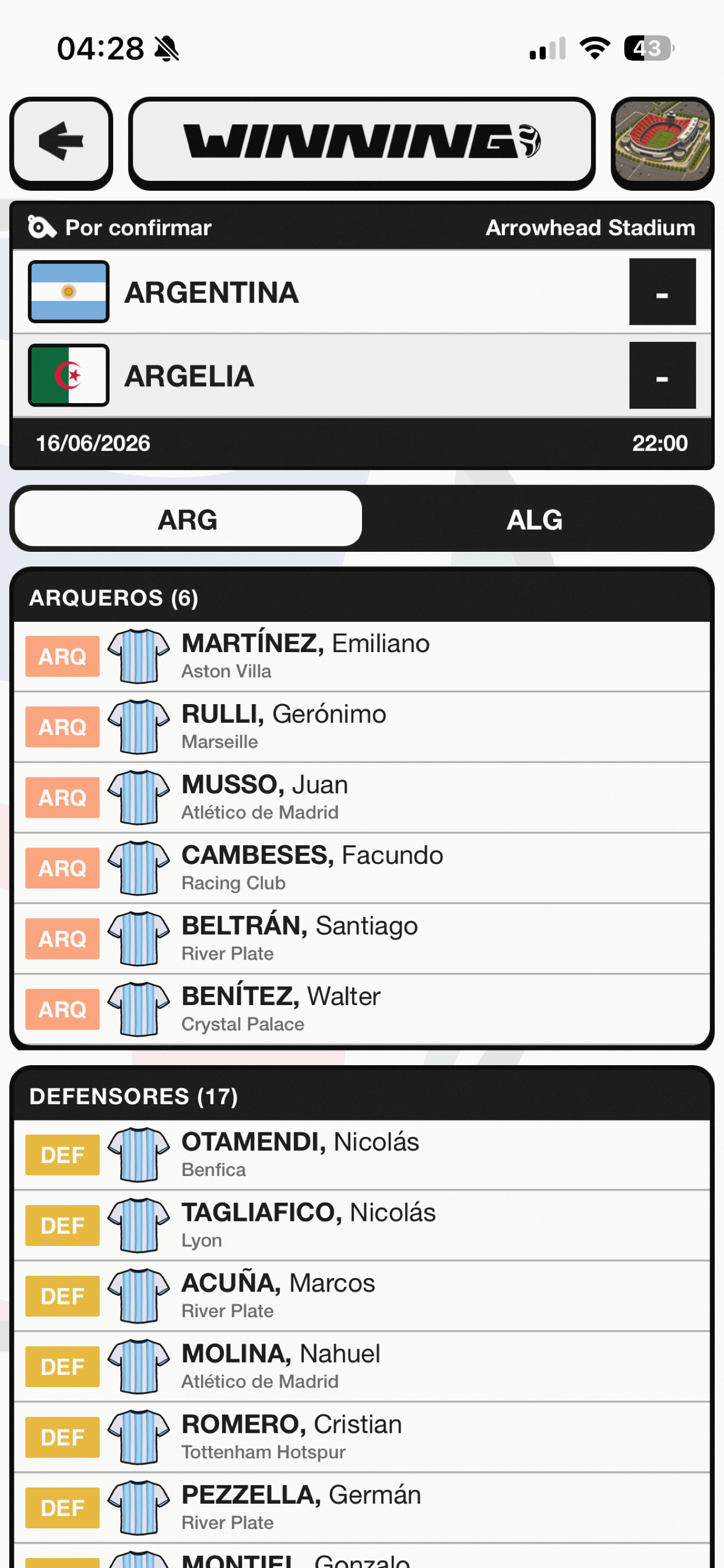 Winning Argentina screenshot 4
