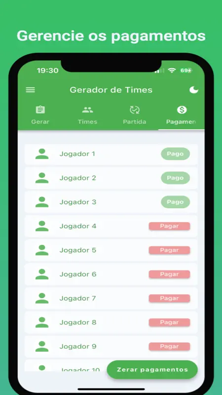 Sorteio de Times - Futebol screenshot 7 of 8