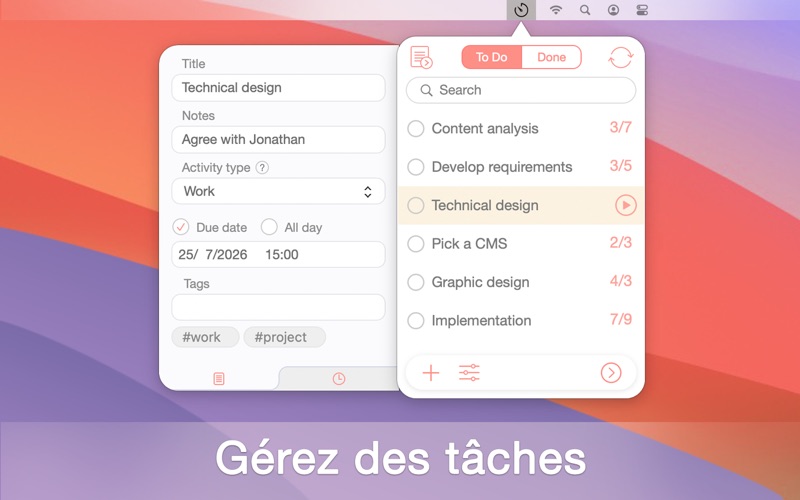 Screenshot #2 pour Be Focused - Minuteur Pomodoro