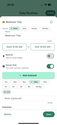 TiniRoutine: Family Organiser screenshot
