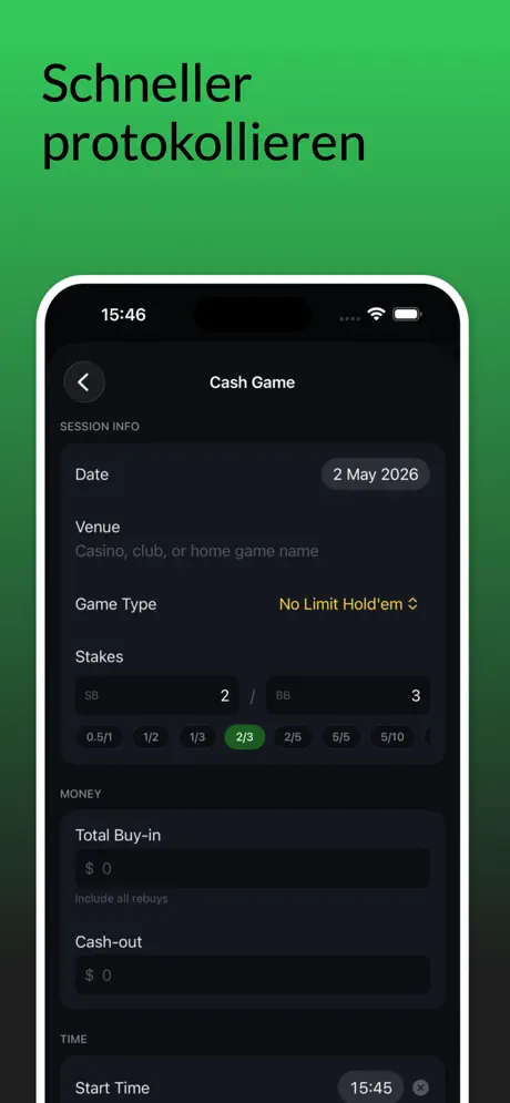 Poker Tracker: Bankroll-Log — iPhone-Screenshot 5