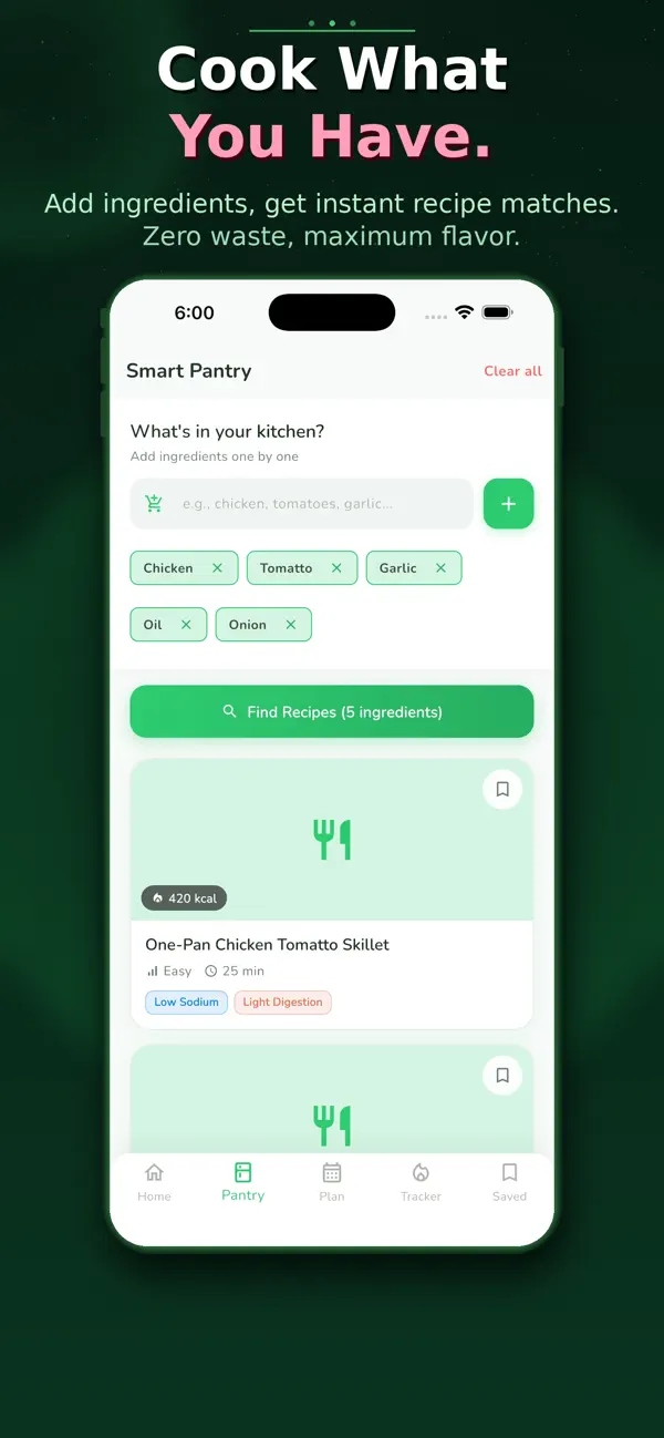 Screenshot #2 pour AI Recipe Generator & Meals