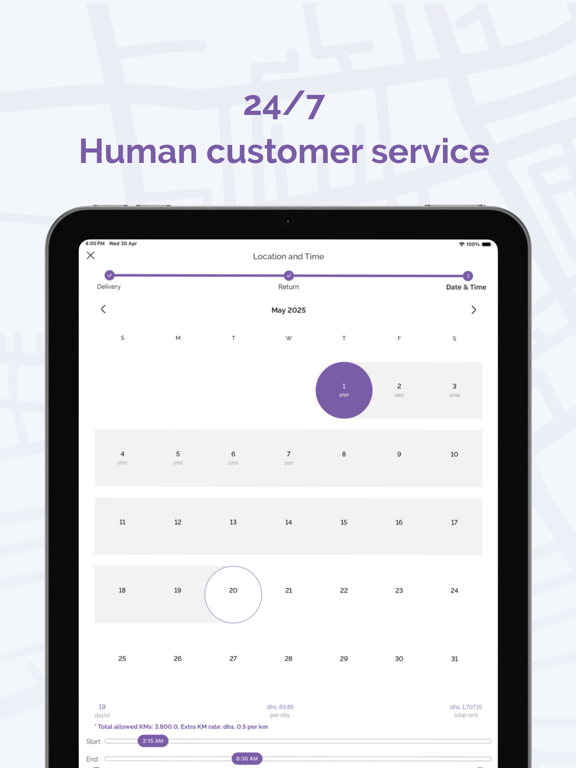 eZhire Car Rental | No Deposit iPad screenshot 4 - Travel app
