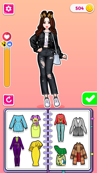 Paper Doll DIY Dress Up Games Screenshot