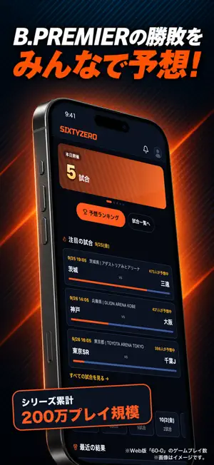 SIXTYZERO シックスティゼロ｜バスケ予想 screenshot 1